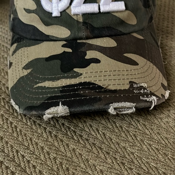 Phi Sigma Sigma Sorority Greek life camouflage camo baseball sport cap stylish - Picture 2 of 9